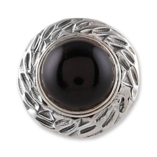 Alternate image for Polished Modern Onyx Cabochon Cocktail Ring from India Enigmatic Lady