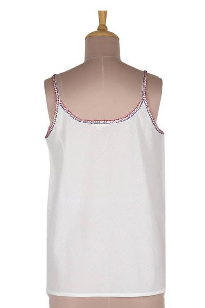 Alternate image for Embroidered Camisole-Style Tank Top Summer Blooms