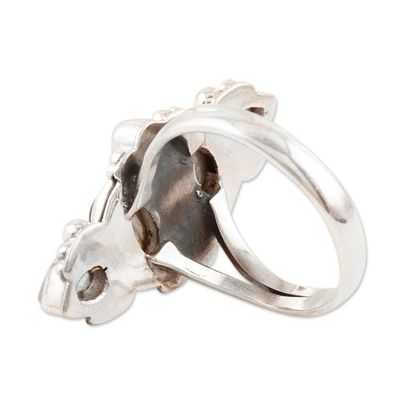 Alternate image for Rainbow Moonstone and Labradorite Cocktail Ring Meet Cute