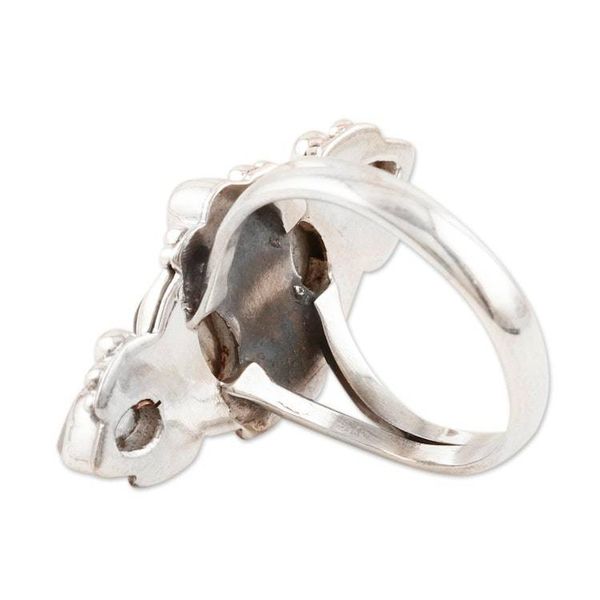 Alternate image for Rainbow Moonstone and Labradorite Cocktail Ring Meet Cute