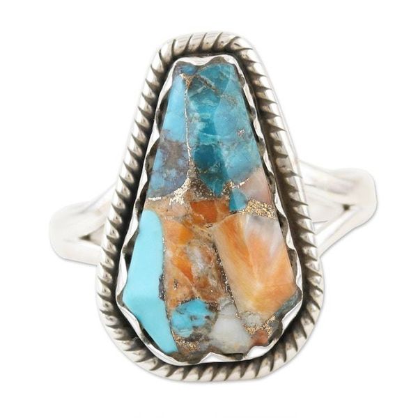 Alternate image for Sterling Silver Cocktail Ring from India Shimmering Stone