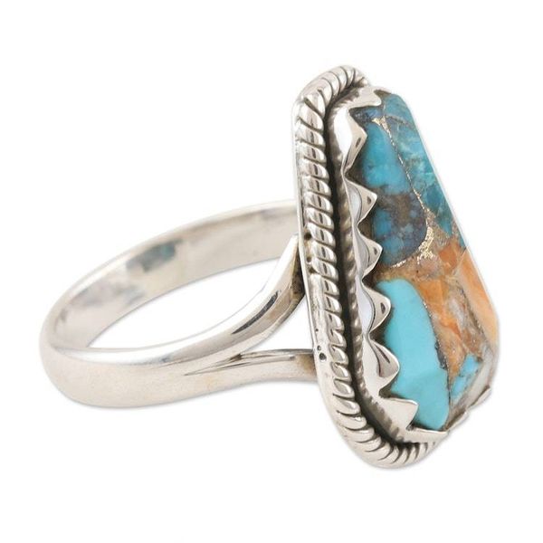Alternate image for Sterling Silver Cocktail Ring from India Shimmering Stone