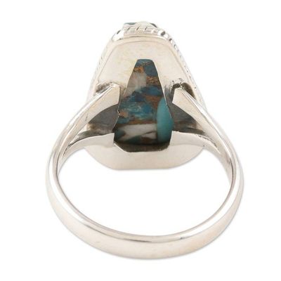 Alternate image for Sterling Silver Cocktail Ring from India Shimmering Stone