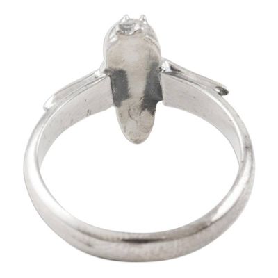 Alternate image for Hand Crafted Sterling Silver Butterfly Cocktail Ring Butterfly Adventure