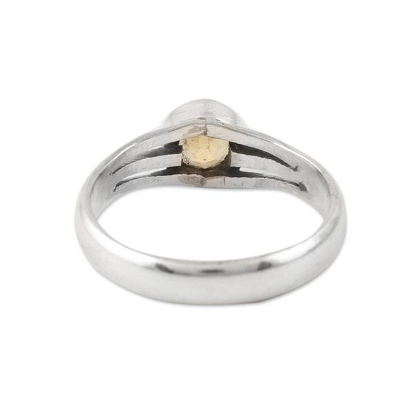Alternate image for Citrine and Sterling Silver Single Stone Ring Golden Wish