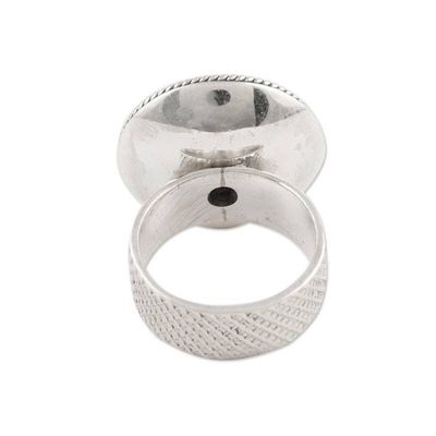Alternate image for Garnet cocktail ring Checkered Fountain