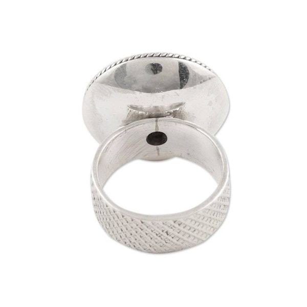 Alternate image for Garnet cocktail ring Checkered Fountain
