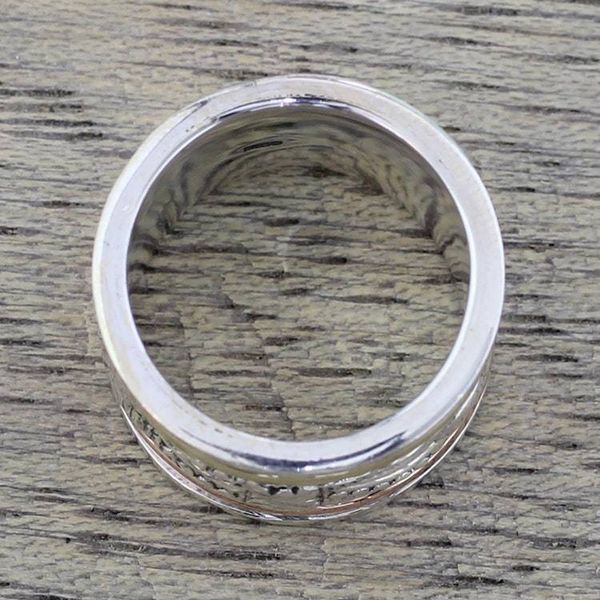 Alternate image for Sterling Silver Copper and Brass Indian Leaf Spinner Ring Entrancing Nature