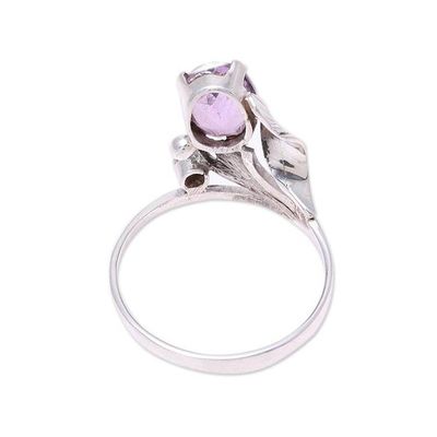 Alternate image for 2.5-Carat Amethyst Cocktail Ring from India Lavender Charm