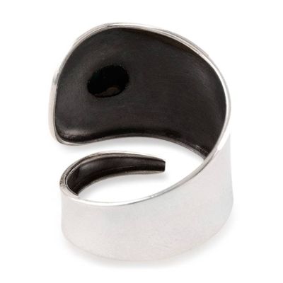 Alternate image for Composite Turquoise and Sterling Silver Wrap Ring Silver Spoon