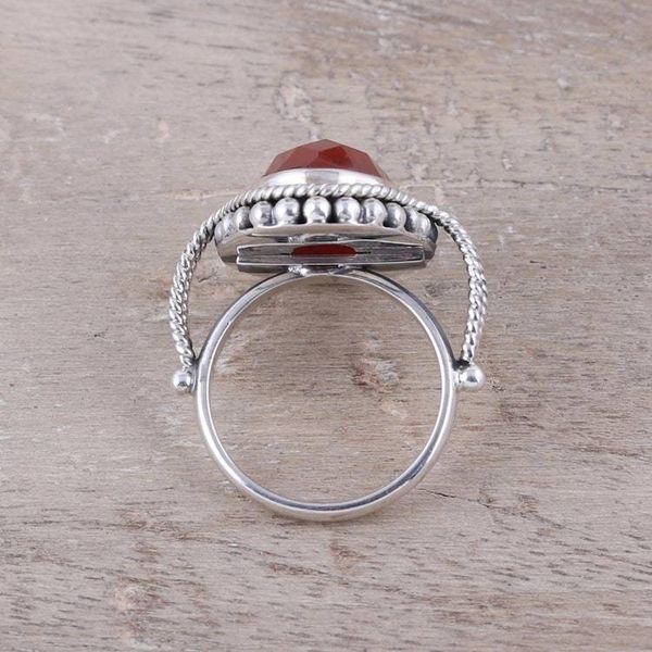 Alternate image for Carnelian Ring Artisan Crafted Sterling Silver Jewelry Sun Afire