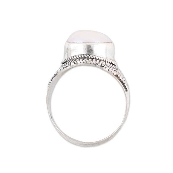 Alternate image for Cultured Freshwater Pearl and Sterling Silver Cocktail Ring Pearl Glamour