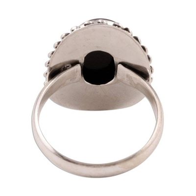 Alternate image for Onyx cocktail ring Black Majesty
