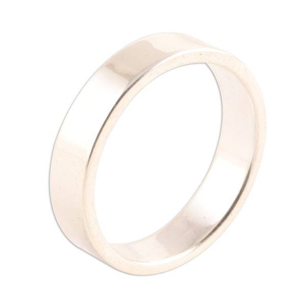Alternate image for High-Polish Sterling Silver Band Ring from India Simple Etude