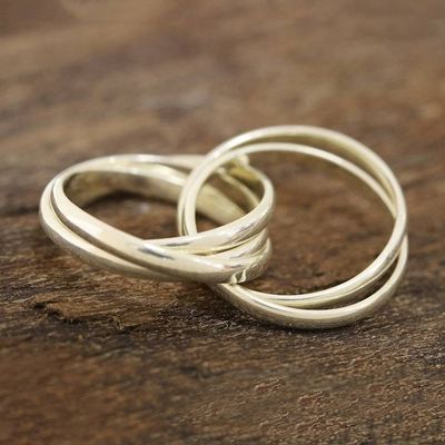 Alternate image for Multi-Band Sterling Silver Ring Crafted in India Intertwined Glory