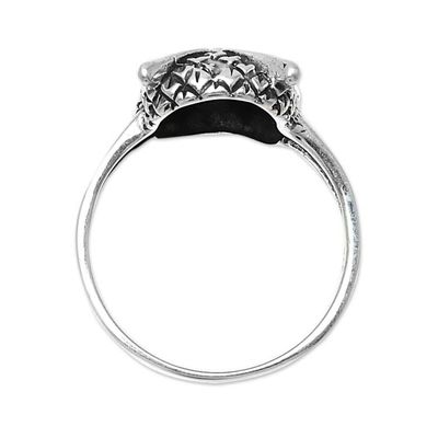 Alternate image for Sterling Silver Owl Cocktail Ring from India Night King