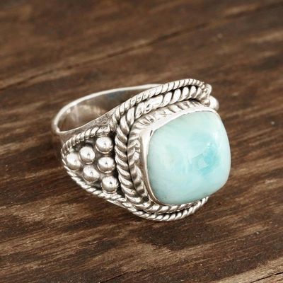 Primary image for Sky Blue Larimar Cocktail Ring from India Limitless Beauty