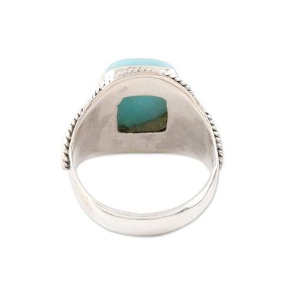 Alternate image for Sky Blue Larimar Cocktail Ring from India Limitless Beauty