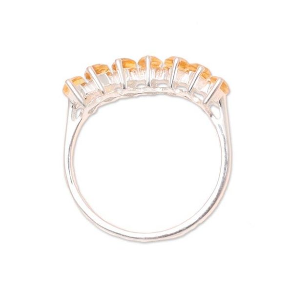 Alternate image for 2-Carat Citrine Band Ring from India Golden Array