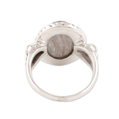 Alternate image for Oval Labradorite Cocktail Ring from India Aurora Charm
