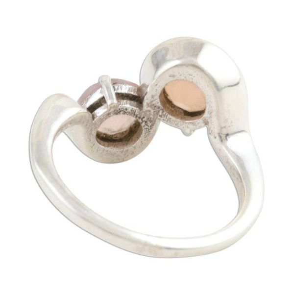 Alternate image for Faceted Pink Chalcedony Cocktail Ring Pink Times Two