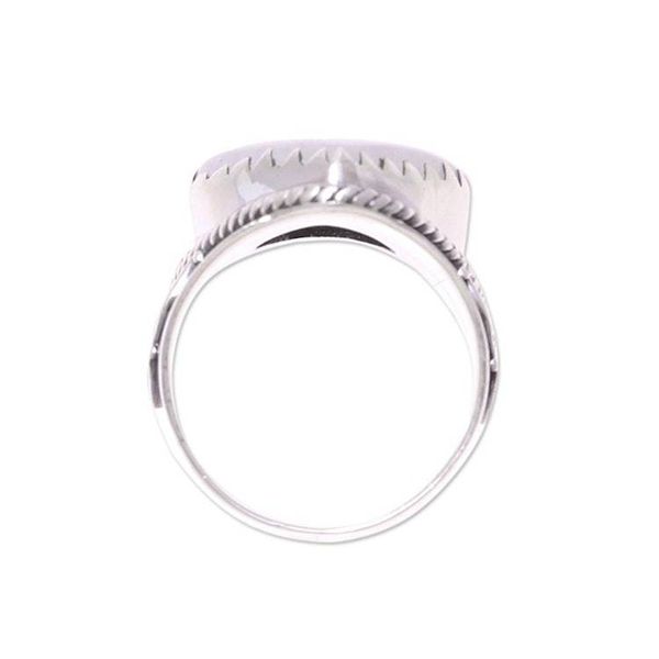 Alternate image for Teardrop Rainbow Moonstone and Sterling Silver Cocktail Ring Gorgeous Glacier