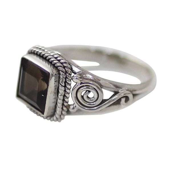 Alternate image for Smoky Quartz and Sterling Silver Cocktail Ring Mystic Magic