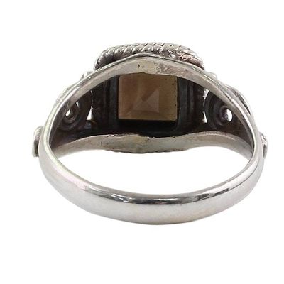 Alternate image for Smoky Quartz and Sterling Silver Cocktail Ring Mystic Magic