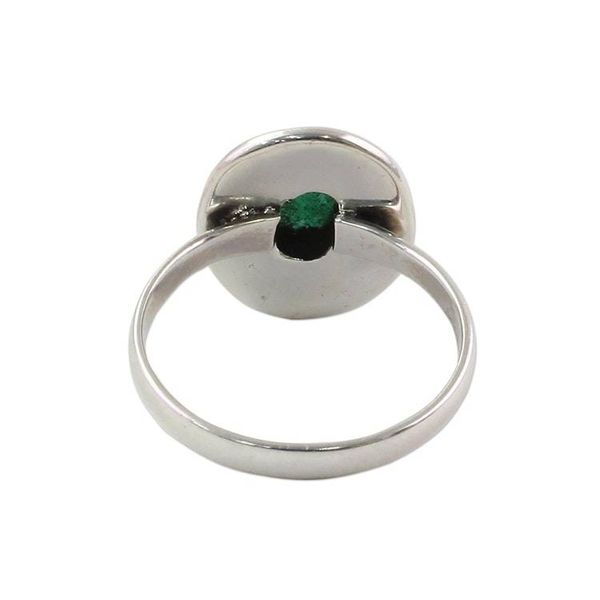 Alternate image for Sterling Silver Green Quartz Cocktail Ring from India Misty Sun