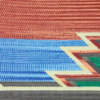Alternate image for Artisan Crafted Cotton Area Rug 4x6 Sky Fantasy