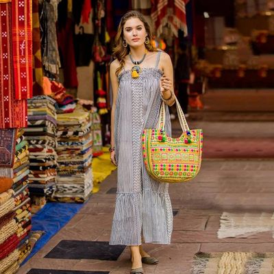 Primary image for Black and White Cotton Sundress from India Mumbai Designs