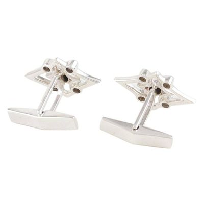 Alternate image for Mens Onyx and White Topaz Cufflinks Jubilee