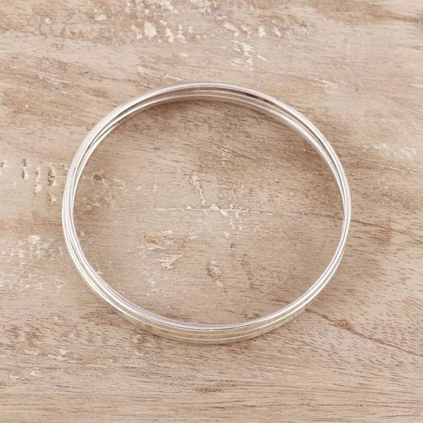 Alternate image for Set of Four Sterling Silver Bangle Bracelets from India Fascinating Connection