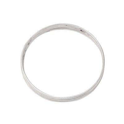 Alternate image for Set of Four Sterling Silver Bangle Bracelets from India Fascinating Connection