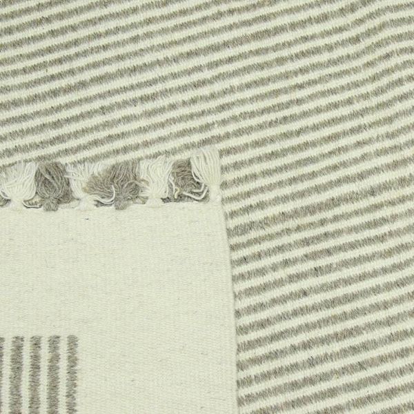 Alternate image for Handwoven Wool Area Rug with Ivory Borders 3x5 from India Ivory Bliss