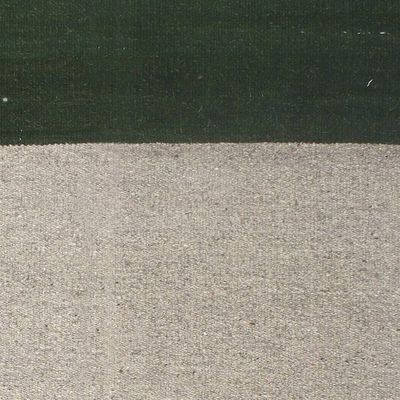 Alternate image for Handwoven Wool Area Rug in Moss and Ivory 3x5 from India Mossy Shore