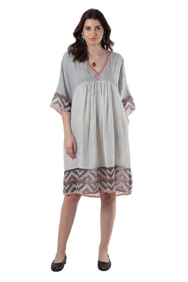 Alternate image for Empire Waist Viscose Dress Mumbai Joy
