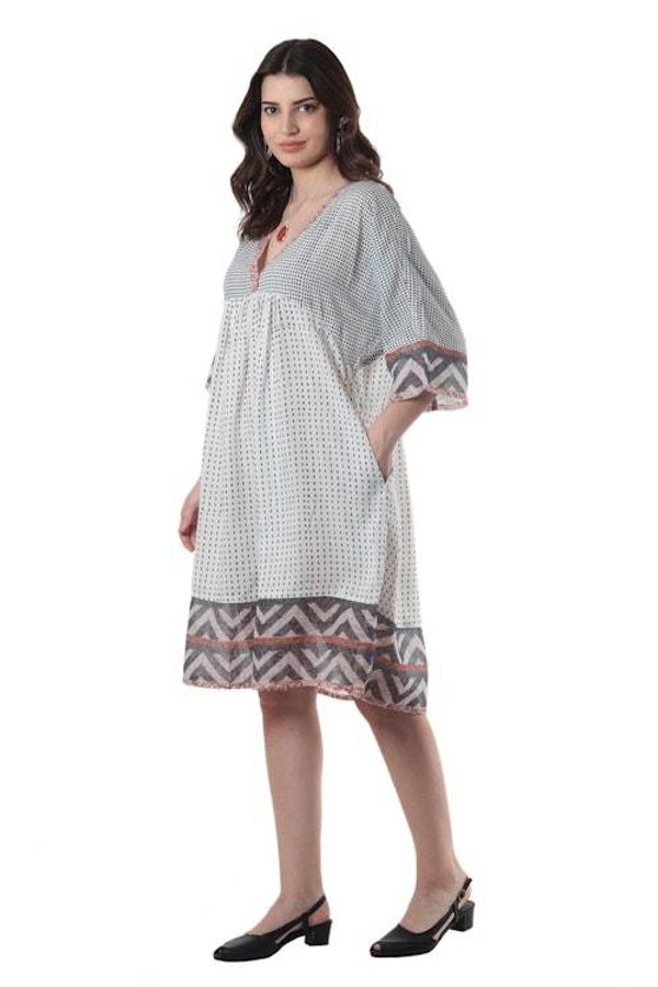 Alternate image for Empire Waist Viscose Dress Mumbai Joy