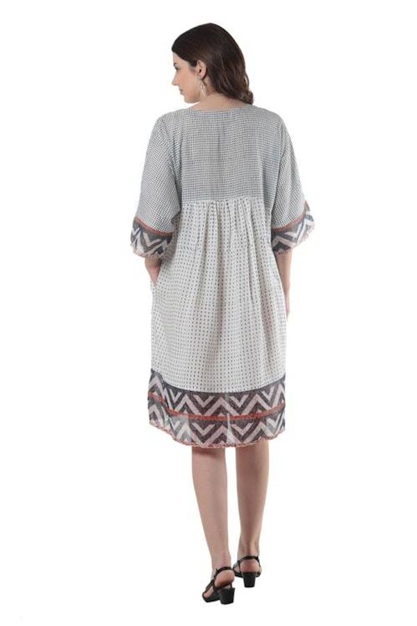 Alternate image for Empire Waist Viscose Dress Mumbai Joy