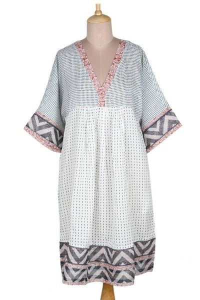 Alternate image for Empire Waist Viscose Dress Mumbai Joy