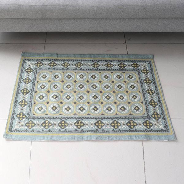 Alternate image for Chain-Stitched Wool and Cotton Area Rug Diamond Paradise