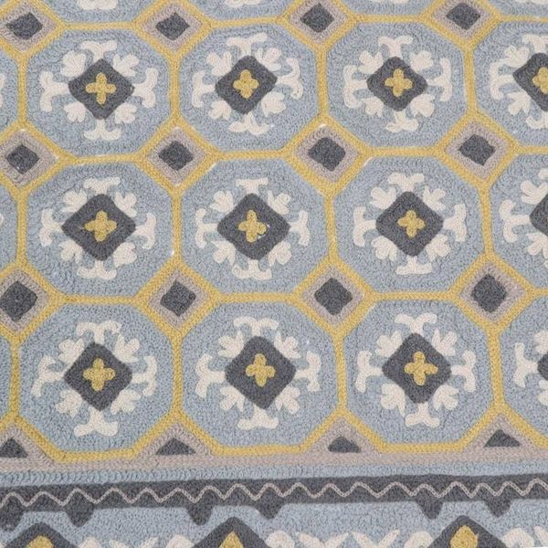 Alternate image for Chain-Stitched Wool and Cotton Area Rug Diamond Paradise