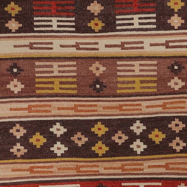 Alternate image for Handloomed Traditional Warm-Toned Wool Area Rug 4x6 Splendor Memoirs