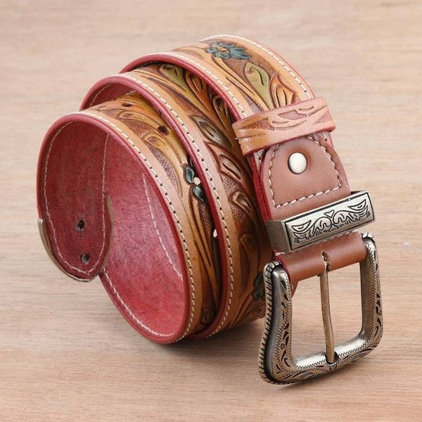 Alternate image for Western-Style Mens Belt Royal Vines