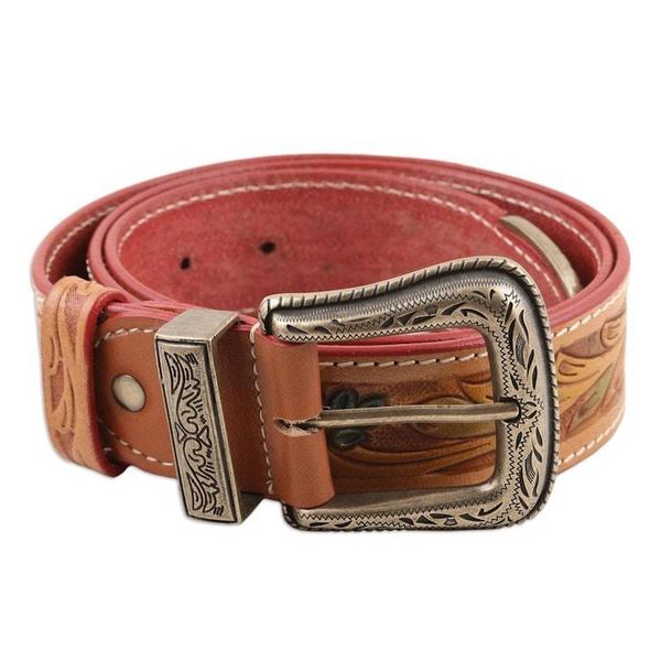 Alternate image for Western-Style Mens Belt Royal Vines