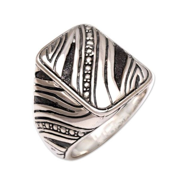 Alternate image for Mens Handcrafted Sterling Silver Ring from Indonesia Energy Path