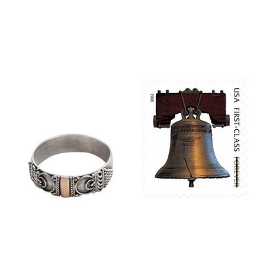 Alternate image for Ornate Balinese Artisan Crafted Ring with 18k Gold Love Vow