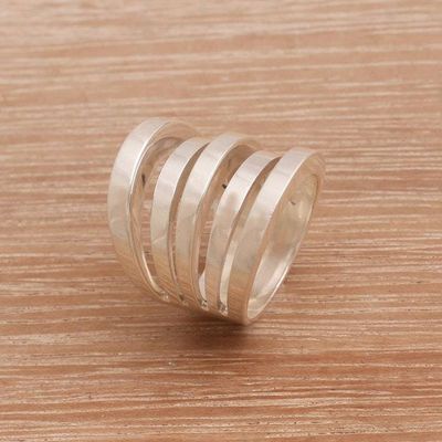 Primary image for Modern Sterling Silver Band Ring High Five