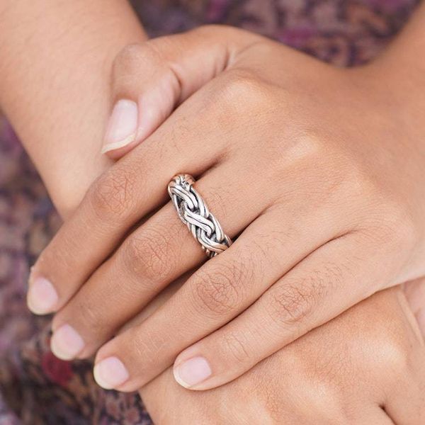 Alternate image for Mens Indonesian Sterling Silver Ring Gallant