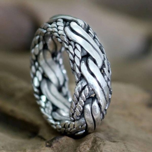Alternate image for Mens sterling silver ring Reptilian